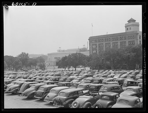 Parking lot for government employees. Washington, D.C.