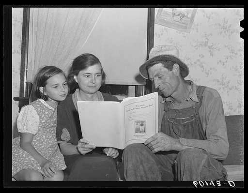 FSA (Farm Security Administration) rehabilitation client and family. Jackson County, Wisconsin