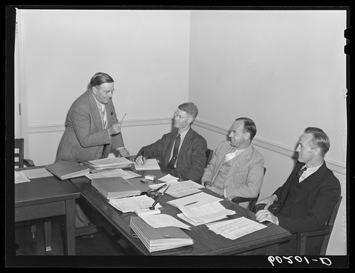 Meeting of the town council. Greendale, Wisconsin