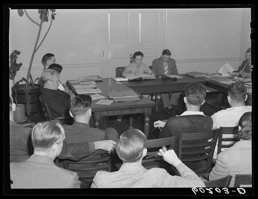 Meeting of the town council. Greendale, Wisconsin