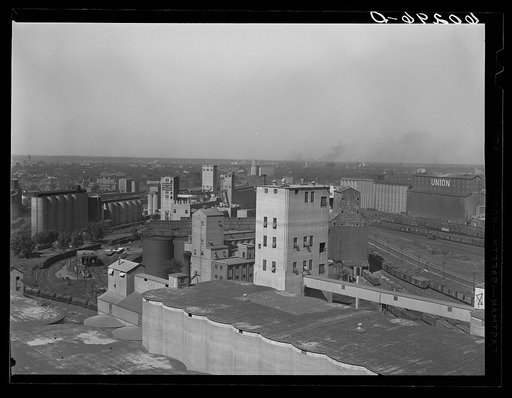 Untitled photo, possibly related to: Spencer-Kellogg Company, manufacturers of linseed oil. Minneapolis, Minnesota