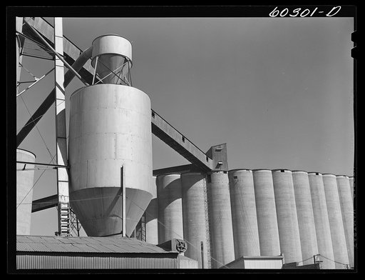 Dust condenser at grain elevator. Minneapolis, Minnesota
