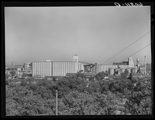 Archer-Daniels Compnay grain elevators--total capacity of thirty two million bushels. Minneapolis, Minnesota
