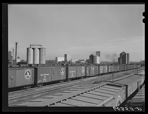 Part of the grain elevator district. Minneapolis, Minnesota