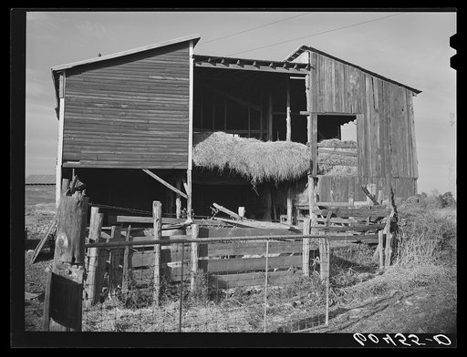Barn with hayloft. Louisa County, Virginia