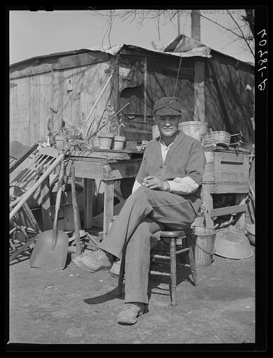 Resident of riverfront shacktown. Dubuque, Iowa