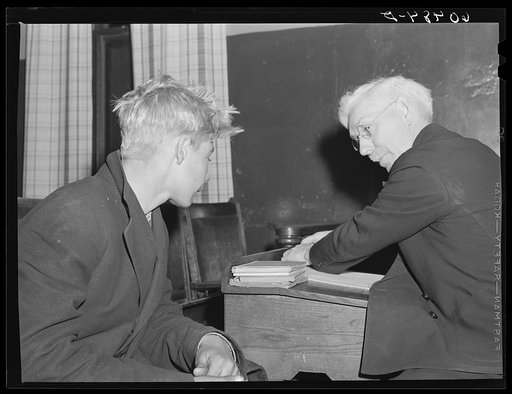Young boy who came in after the evening services, trying to get a place to sleep at the city mission. Dubuque, Iowa