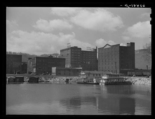 Dubuque, Iowa, along the Mississippi River