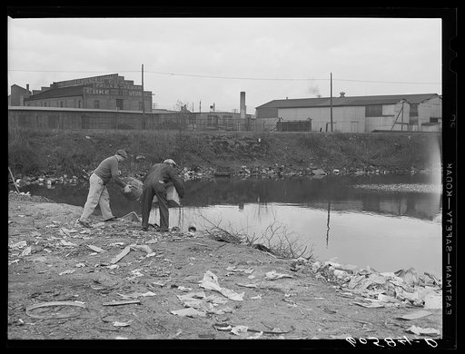 Unloading garbage at city dump. Dubuque, Iowa