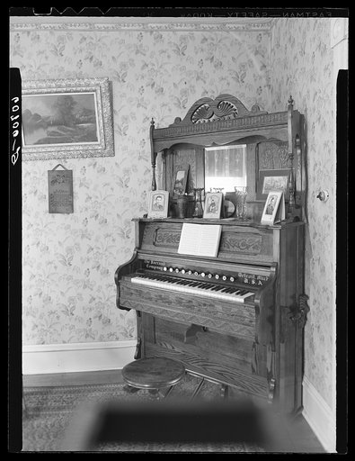 Organ in parlor of Scranton, Iowa, home
