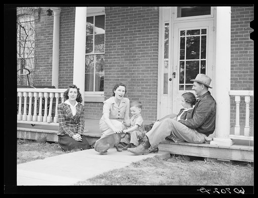 Untitled photo, possibly related to: Western Iowa corn farmer and family. Monona County, Iowa