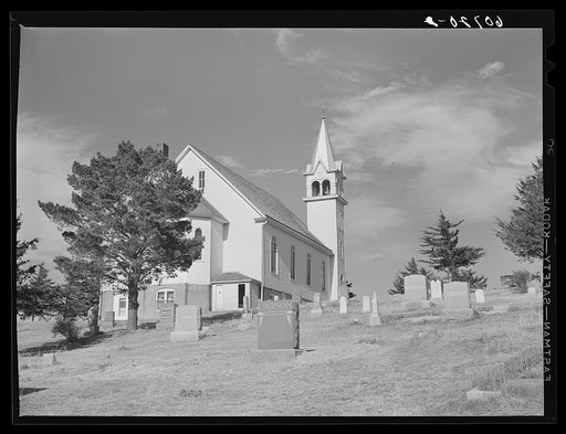 Country churchyard. Monona County, Iowa