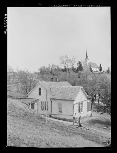 Lutheran church and parsonage. Monona County, Iowa