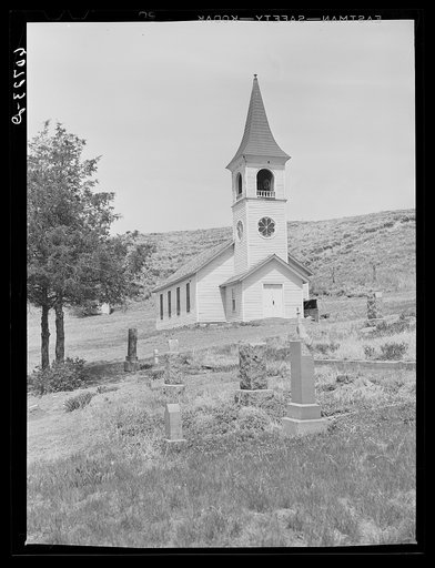 Country churchyard. Monona County, Iowa