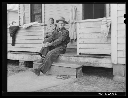 Untitled photo, possibly related to: Resident of Woodbine, Iowa. Sunday afternoon