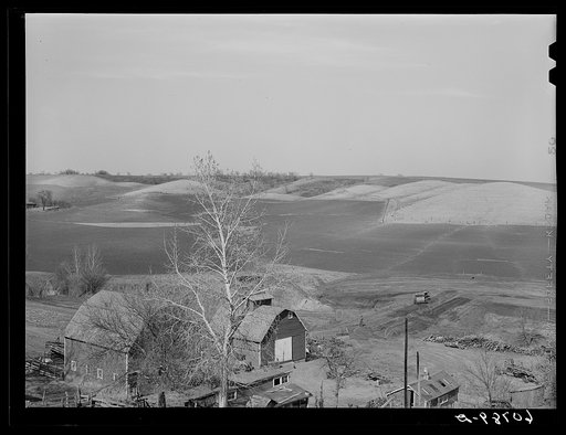 Western Iowa farmland. Monona County, Iowa