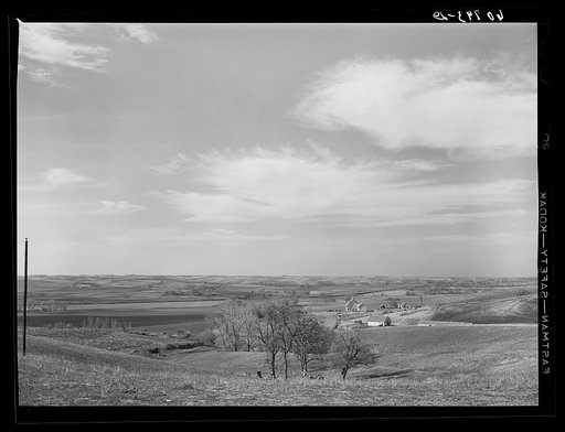 Western Iowa farmland. Monona County, Iowa