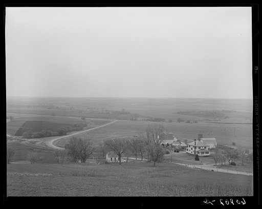 Western Iowa farmland. Monona County, Iowa