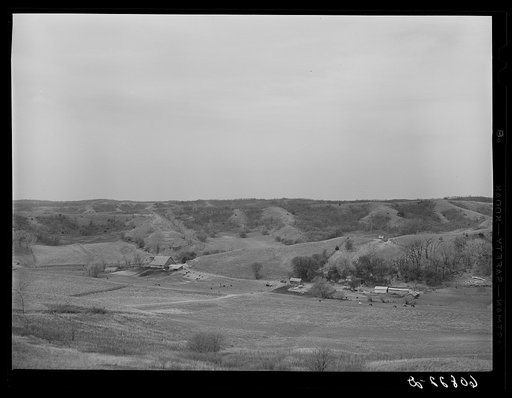 Western Iowa farmland. Monona County, Iowa