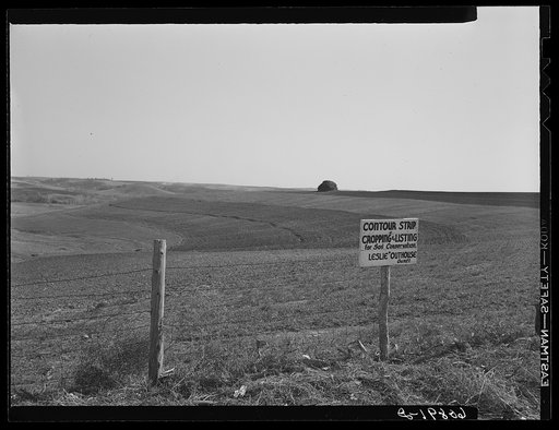 Contour planting and listing. Monona County, Iowa