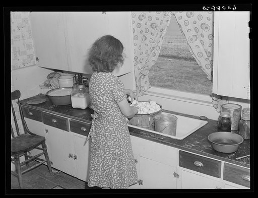 Untitled photo, possibly related to: FSA (Farm Security Administration) tenant purchase borrower with wife and child, Crawford County, Illinois