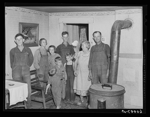 FSA (Farm Security Administration) rehabilitation borrower with his family. Crawford County, Illinois