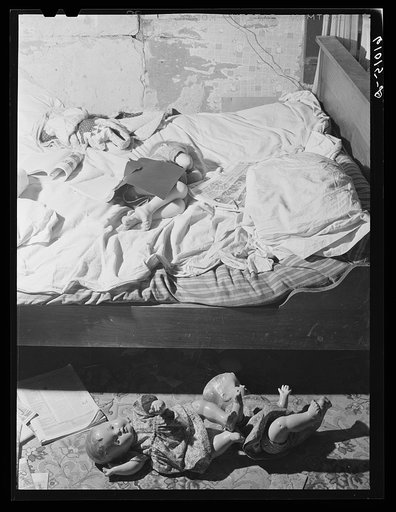 Child asleep. Son of FSA (Farm Security Administration) rehabilitation borrower. Grant County, Illinois