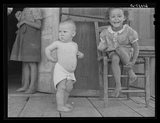 Untitled photo, possibly related to: Baby of sharecropper. New Madrid County, Missouri