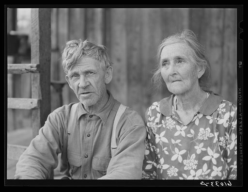 Ozark mountain farmer and wife. Missouri