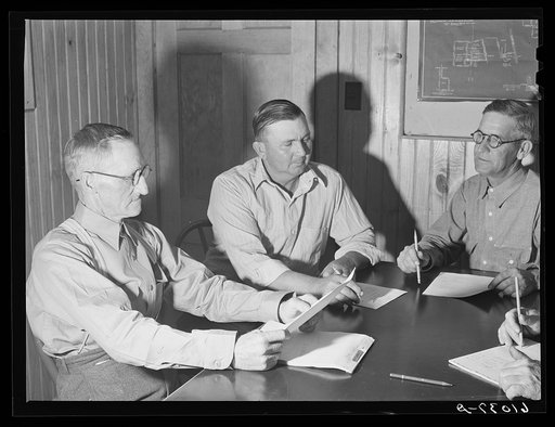 Untitled photo, possibly related to: Meeting of board of directors of Southeast Missouri Farms co-op