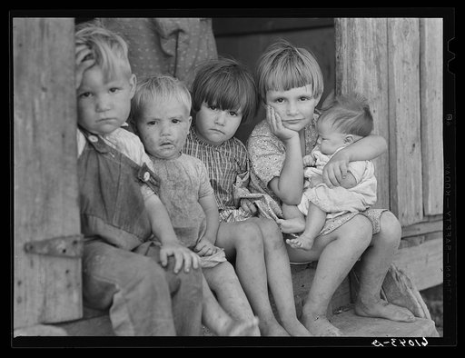 Children of farmer in the Ozarks. Missouri