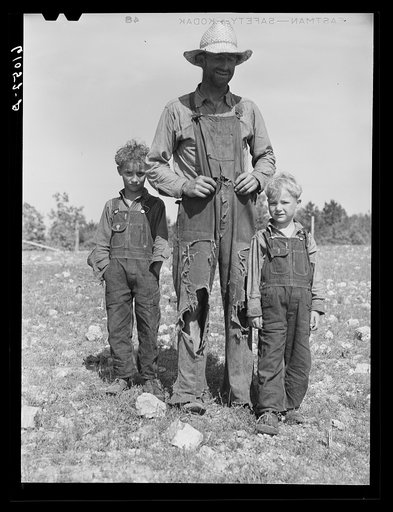 Untitled photo, possibly related to: Ozark Mountain farmer and family. Missouri