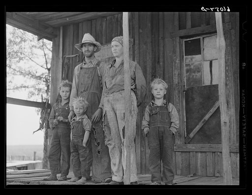 Ozark Mountain farmer and family. Missouri