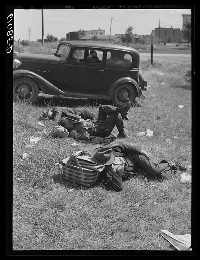 Unemployed fruit tramps. Berrien County, Michigan