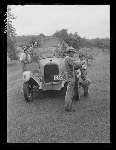 Untitled photo, possibly related to: Migrant fruit workers from Texas. Berrien County, Michigan