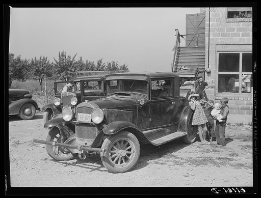 Fruit pickers from Arkansas about to move on in search of more work. Berrien County, Michigan