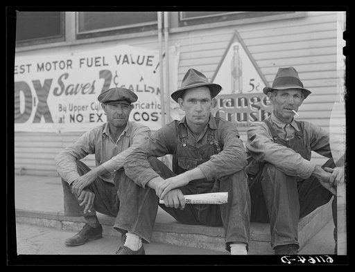 Migrant fruit workers during slack season in between cherries and berries. Berrien County, Michigan