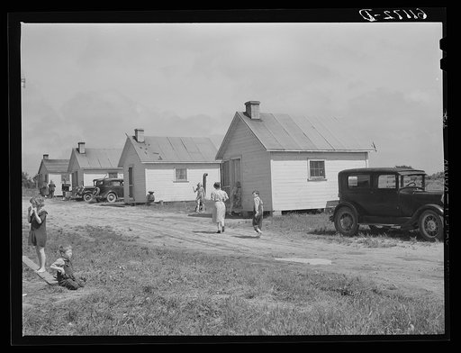 Untitled photo, possibly related to: Cabins rented for one dollar and seventy-five cents a week by migratory fruit pickers and packing house workers. Berrien County, Michigan