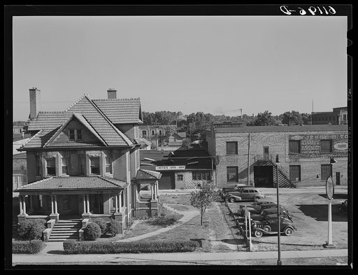 Untitled photo, possibly related to: Brick house on main street of Benton Harbor, Michigan