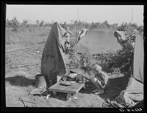 Camp of migrant fruit workers. Berrien County, Michigan