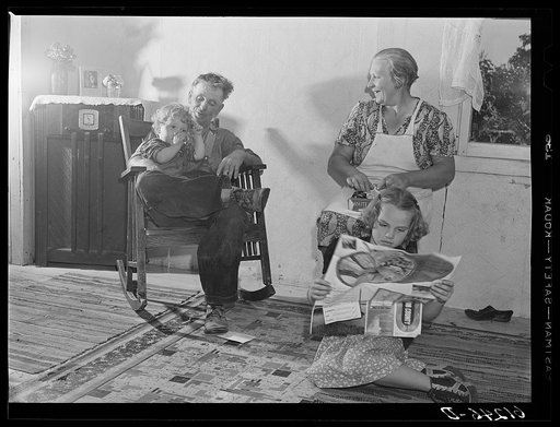 FSA (Farm Security Administration) rehabilitation borrower and part of family. Door County, Wisconsin