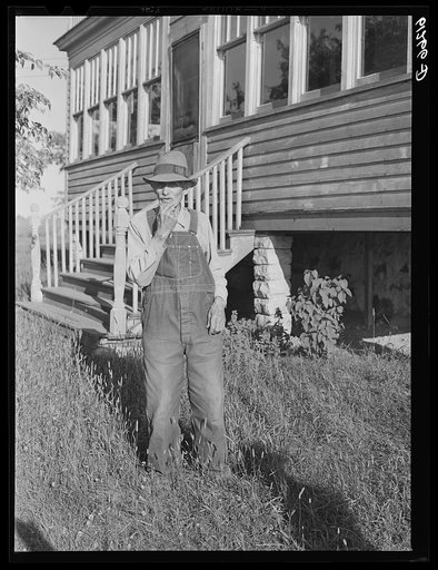 Wisconsin farmer, FSA (Farm Security Administration) rehabilitation borrower. Door County, Wisconsin