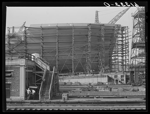 Shipyards at Bethlehem steel mill. Sparrows Point, Maryland