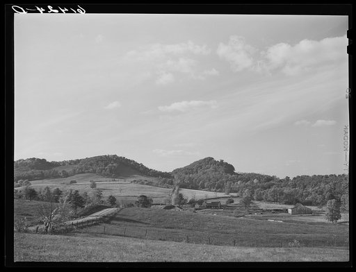 Typical hilly land of Ross County, Ohio