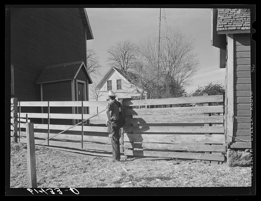 House and buildings of young farm owner, 120 acres. Meeker County, Minnesota