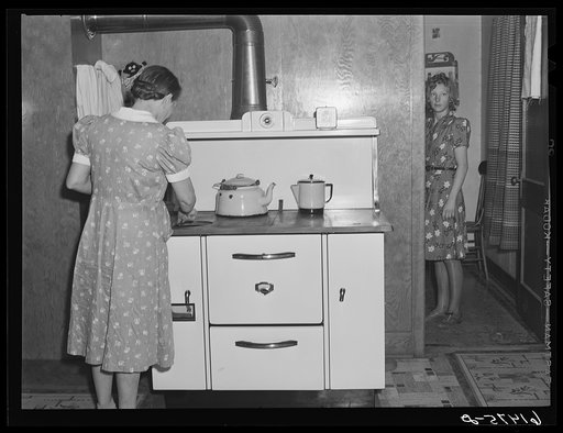 Untitled photo, possibly related to: The Amundson family. Red River Valley Farms, North Dakota. They were farming in the drought area of western North Dakota