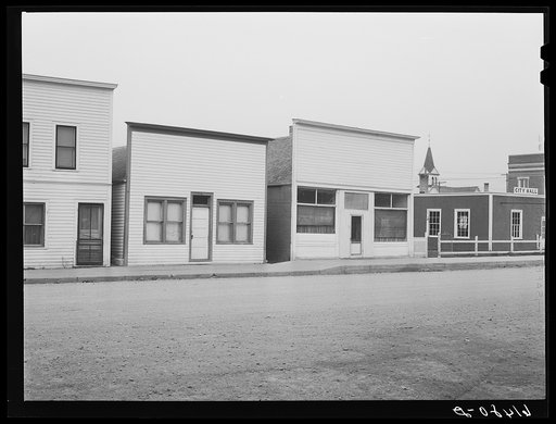 Main street of Starkweather, North Dakota