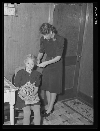 Untitled photo, possibly related to: The Amundson family. Red River Valley Farms, North Dakota. They were farming in the drought area of western North Dakota