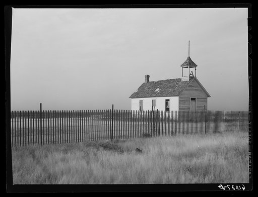 Abandoned school house. Ramsey County, North Dakota