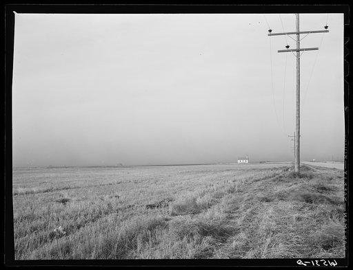 Dust storm. Ramsey County, North Dakota